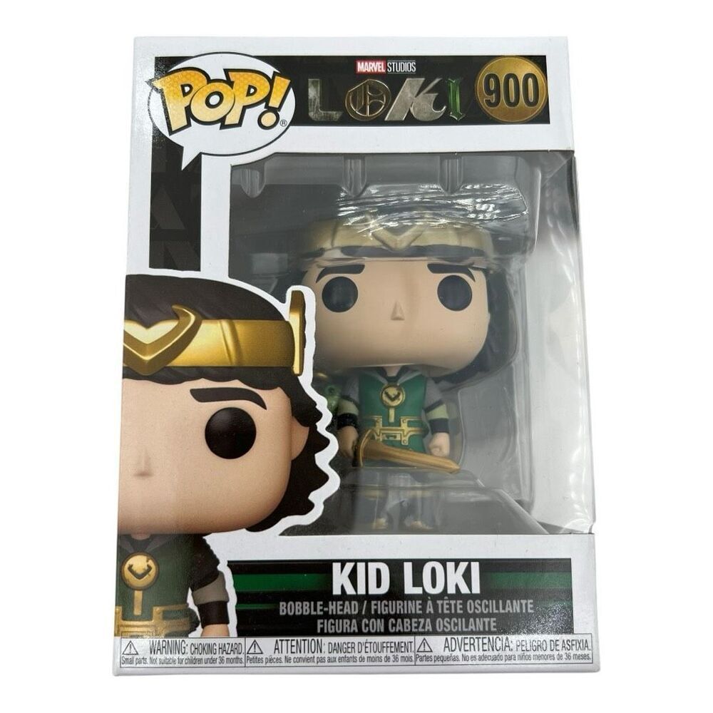 NWT Funko Pop! Marvel Studios Disney Kid Loki 900 Collectible Bobble Head